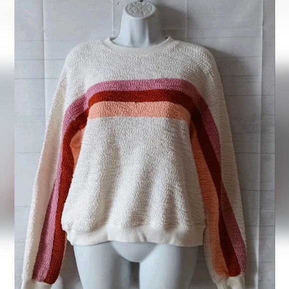 Faherty Tops - FAHERTY Vista Stripe Pullover Terry Sweatshirt Top